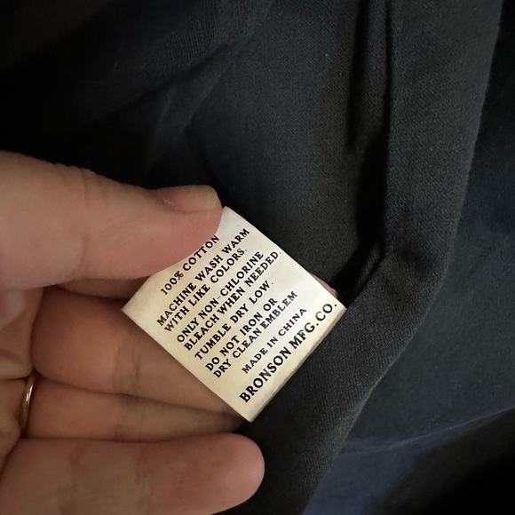 The Bronson Mfg Heritage Corduroy Peacoat Double Breasted Coat Black Retro Sz 40 - Picture 7 of 10